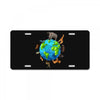 animal polygon around the planet License Plate