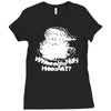 wheres my hos at santa claus Ladies Fitted T-Shirt