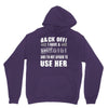 back off i have a crazy gigi and i'm not afraid to user her Unisex Hoodie