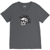 evil skull V-Neck Tee