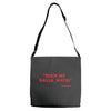 Suck my balls mate! (Magnussen) Adjustable Strap Totes