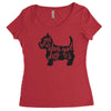 dog lover Women's Triblend Scoop T-shirt