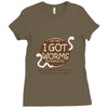 i got worms t shirt Ladies Fitted T-Shirt