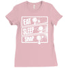 v3 eat sleep snap Ladies Fitted T-Shirt