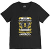 Never Underestimate the Strength of a Sarcoma Cancer Warrior V-Neck Tee