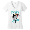 Grandpa Shark -Shark Do Do Do Women's V-Neck T-Shirt