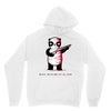 black, red and white Unisex Hoodie