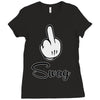 mickey fuck swag Ladies Fitted T-Shirt
