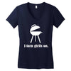 i turn grills on Women's V-Neck T-Shirt
