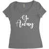 go away Women's Triblend Scoop T-shirt