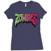 zombies (4) Ladies Fitted T-Shirt