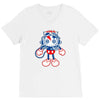 skull bolt V-Neck Tee