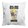 snoring gentleman Throw Pillow