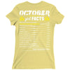 October Girl Facts Libra Ladies Fitted T-Shirt