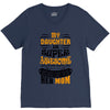 My Daughter Is Super Awesome Her Mom V-Neck Tee