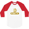 bachelor party drinking team wedding groomsmen bridal funny 3/4 Sleeve Shirt