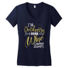 wine outside Women's V-Neck T-Shirt