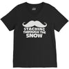 mustaching through snow V-Neck Tee