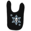skull snowflakes alternative christmas jumper Baby Bibs