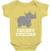 chubby unicorn rhino Baby Onesie