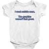 i went outside once (3) Baby Bodysuit