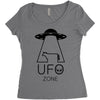 ufo zone Women's Triblend Scoop T-shirt