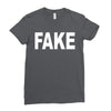 fake Ladies Fitted T-Shirt