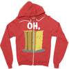 oh hay oh hey girl boy funny pun Zipper Hoodie