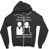 under new management   just married Zipper Hoodie