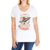 never surrender Ladies Curvy T-Shirt
