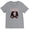 crimson red V-Neck Tee