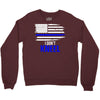 i don't kneel   patriotic stand for the flag, kneel for the dead Crewneck Sweatshirt