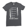beard length chart Ladies Fitted T-Shirt