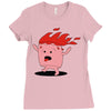 marshmallow prend feu Ladies Fitted T-Shirt