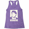 charlie sheen   winning   official Racerback Tank