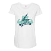 my dad my hero Maternity Scoop Neck T-shirt