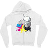 printer Zipper Hoodie