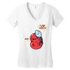 virus loves you this much Women's V-Neck T-Shirt