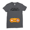 Waiting for Player 3 Gamer Ladies Fitted T-Shirt