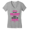 The Best Grammy Was Born In March Women's V-Neck T-Shirt