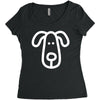 dog (2) Women's Triblend Scoop T-shirt