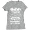 I Am A February Women Ladies Fitted T-Shirt