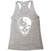 yin yang skull (2) Racerback Tank