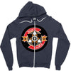 eye led Zipper Hoodie