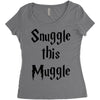 snuggle this muggle Women's Triblend Scoop T-shirt