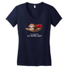 super lazy Women's V-Neck T-Shirt