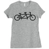 bike tandem Ladies Fitted T-Shirt