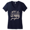 voila a quoi ressemble le papou parfait2 Women's V-Neck T-Shirt