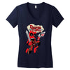 deadpool time Women's V-Neck T-Shirt