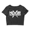 never surrender Crop Top